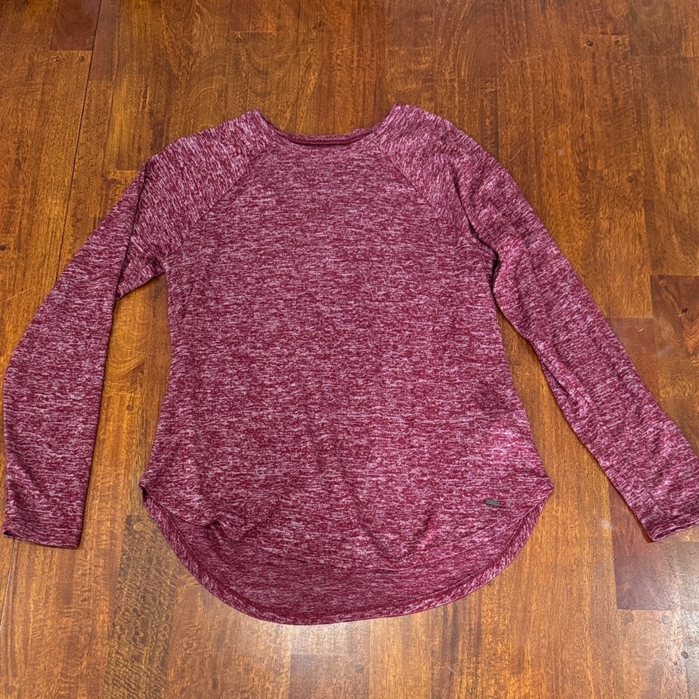 Hollister “Must Haves Collection” Women's Maroon Super Soft Long Sleeve Top